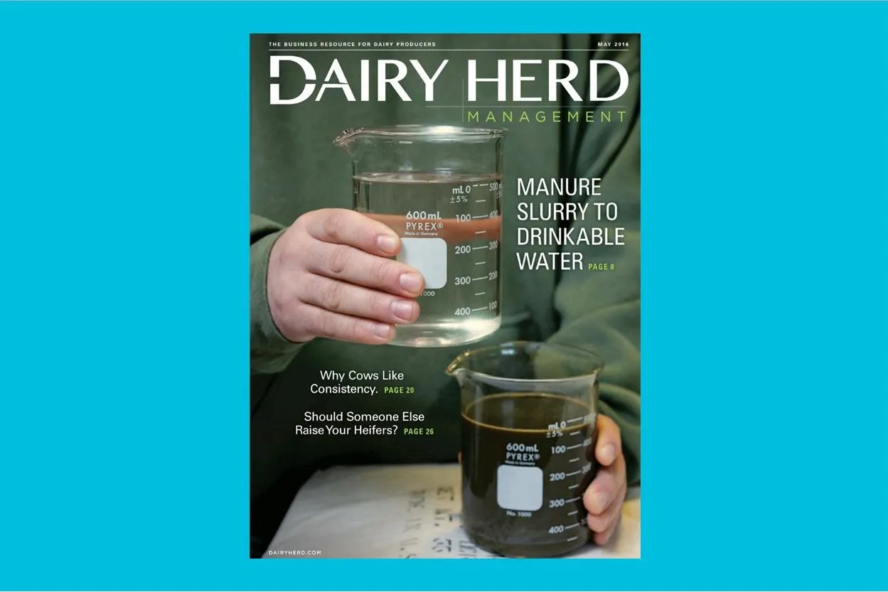 From Manure Slurry to Drinkable Water